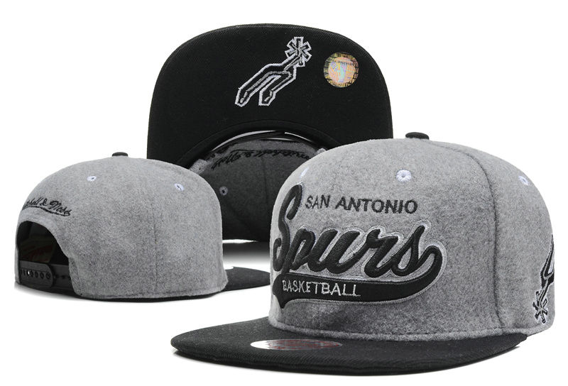 San Antonio Spurs Grey Snapback Hat DF 0512
